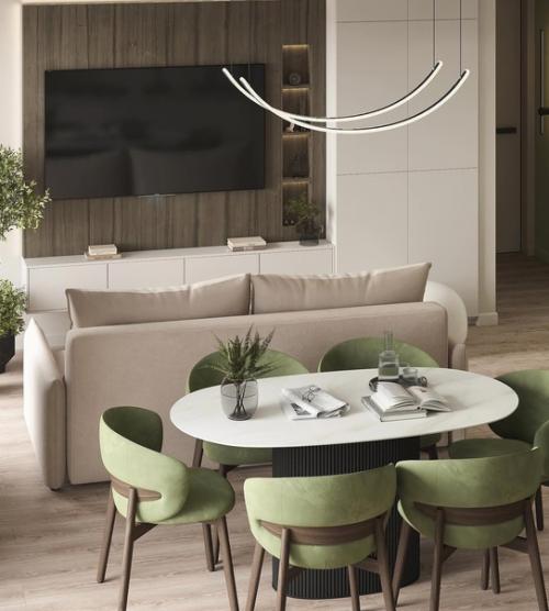 Проект кухни - гостиной от дизайнера Екатерины яновской. 01