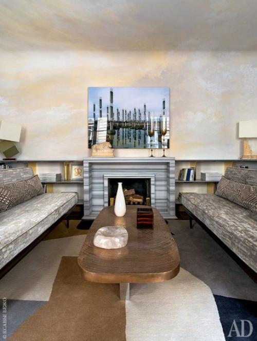 Дизайн статья.  Журнал AD опубликовал статью, позволяющую обывателю заглянуть в домашнее гнездышко известного французского декоратора. 07