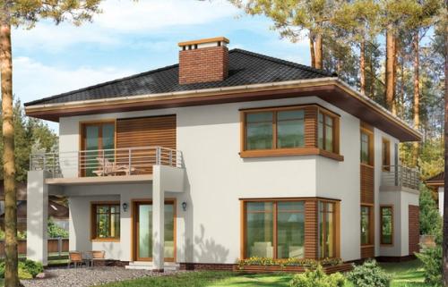 Двухэтажный элегантный дом. 01