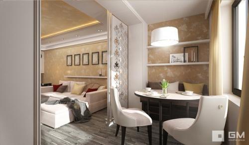 Дизайн проект однокомнатной квартиры. 03