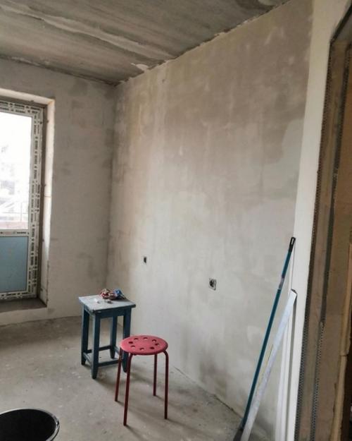 Ремонт в однушке.  Наш скромный ремонт окончен, кровать не ставили, может в будущем мы поставим. 01