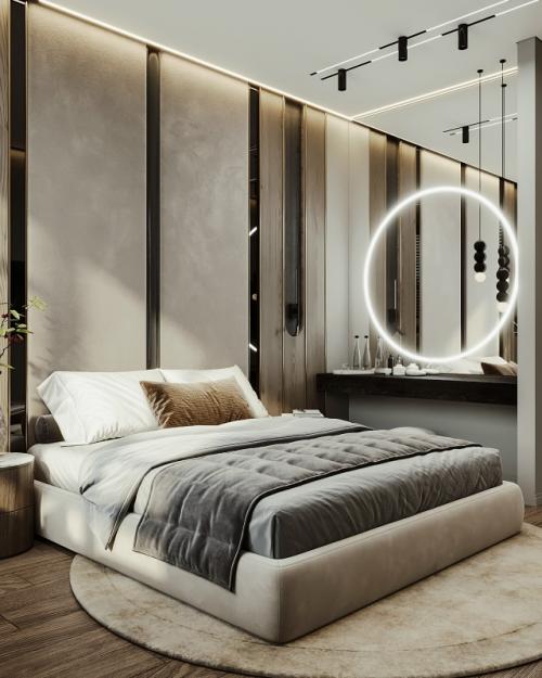 Дизайн проект спальни для молодой семьи. 04