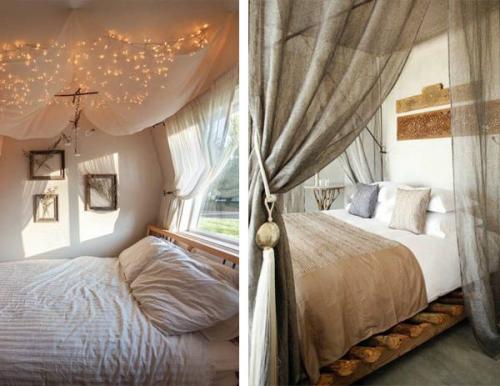 Балдахин в интерьере спальни. 04