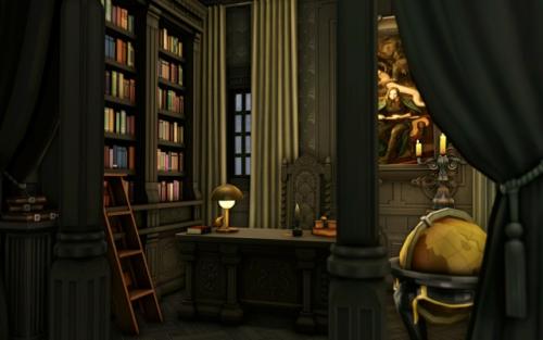 Интерьер особняка с предыдущего поста вышел довольно готический, мрачный и чуток пошарпанный. 04