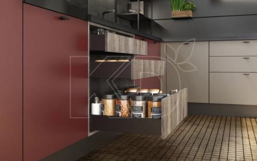 Кухни модерн кухня Ханна блэк лофт. 01