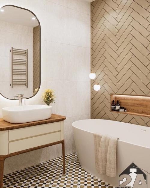 Дизайн - проект санузла от студии 2 а. 05