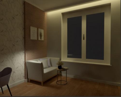 Варианты сценариев освещения в интерьере. 01