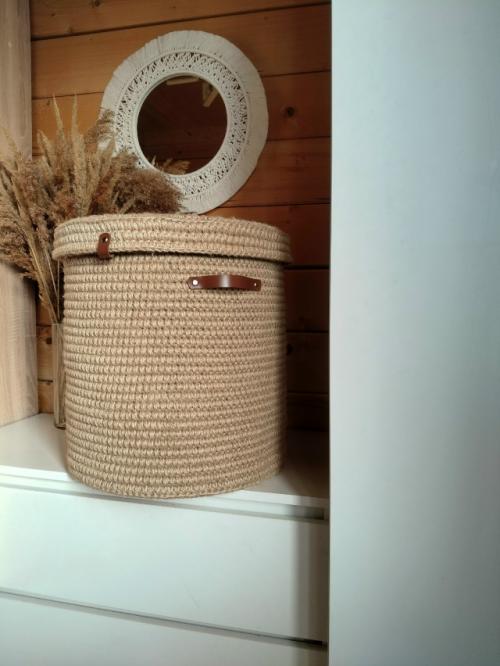 Джутовая корзина - это про тепло и уют в вашем доме. 04 Джутовая корзина - это про тепло и уют в вашем доме. 04