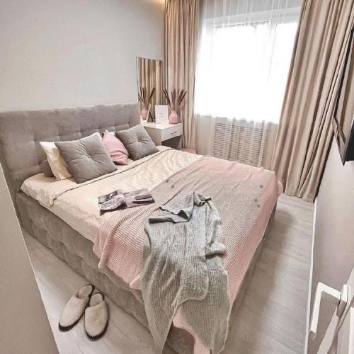 Интерьер евродвушки.  Планировкой и дизайном хозяева квартиры занимались самостоятельно. 03