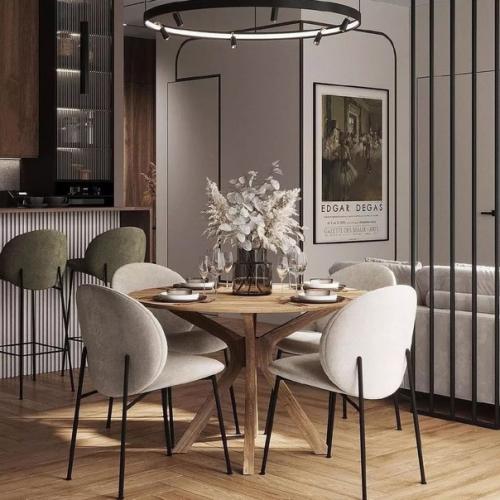 Стильная кухня - гостиная. 04