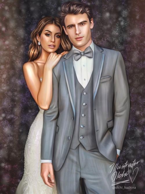 Парные Арты в стиле полуреализм отличный подарок на годовщину или день святого Валентина. 02