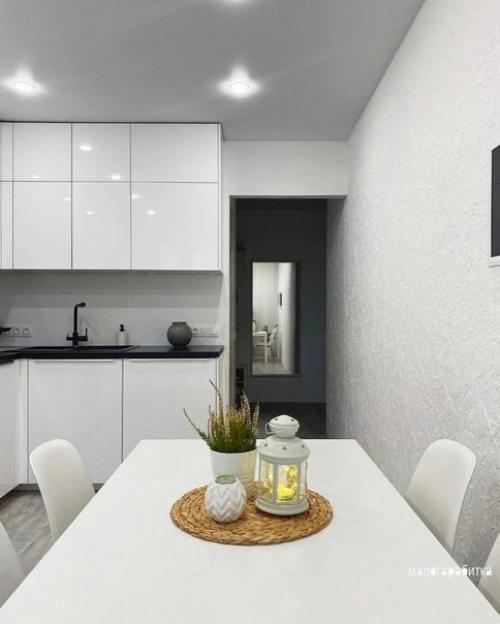 Белоснежный интерьер. В современном стиле. 03