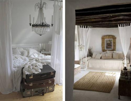 Балдахин в интерьере спальни. 02