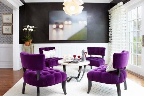 Оттенки сиреневого в интерьере. 03