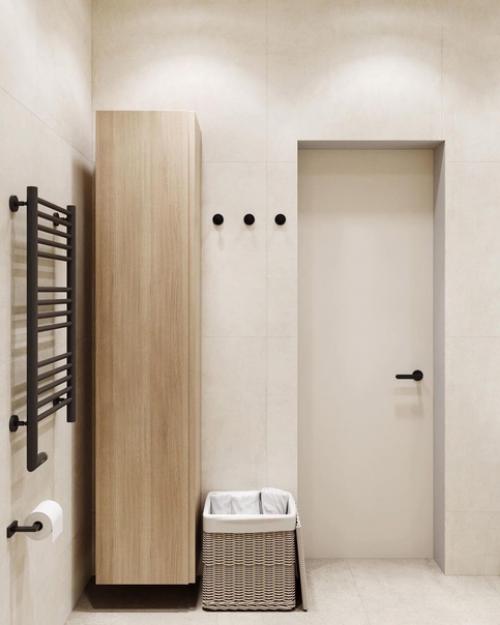 Лаконичный дизайн санузла при мастер - спальне. 04