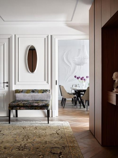 Реализованный интерьер светлой квартира, площадью 100 кв. 01