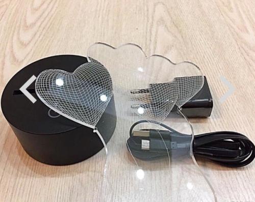 3D (. Ночник влюбленные сердца? 01