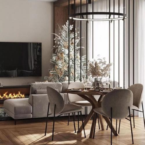 Стильная кухня - гостиная. 01