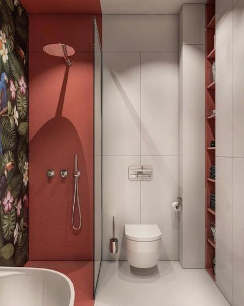 Дизайн - проект яркого санузла. 01