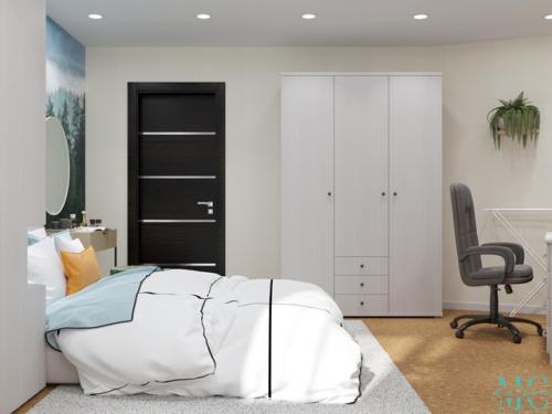 Спальня в квартире, чистые пруды г. Киров. 03