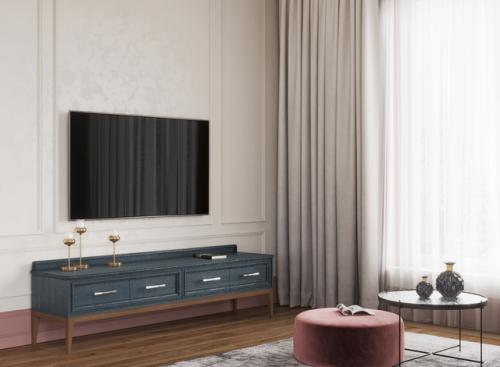 Гостиная - кухня загородного дома. 03