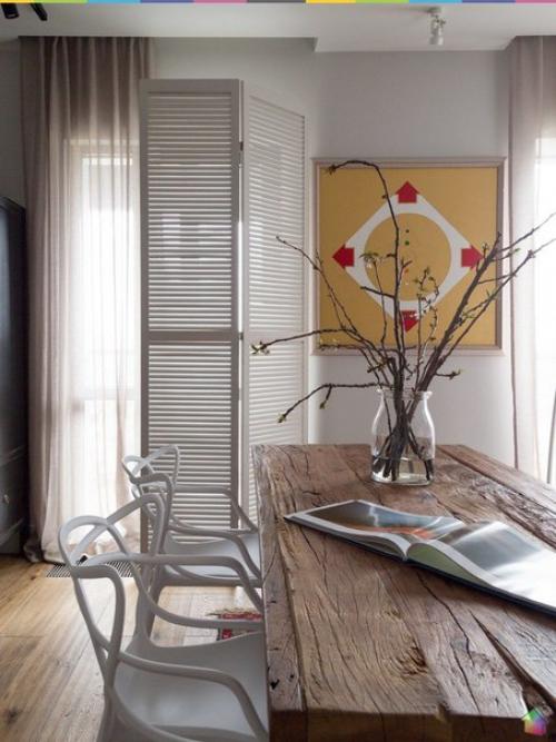 Современная квартира с красной дверью и этническими мотивами ч. 1. 06