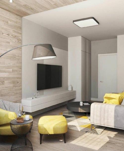 Небольшая гостиная. В современном стиле. 02