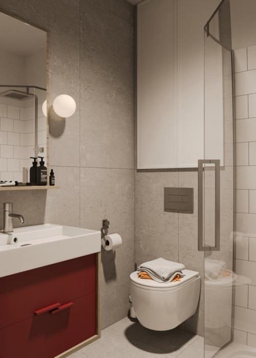 Проект квартиры - студии почти 24 кв. 08