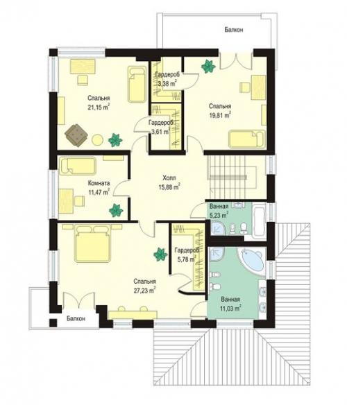 Двухэтажный элегантный дом. 08