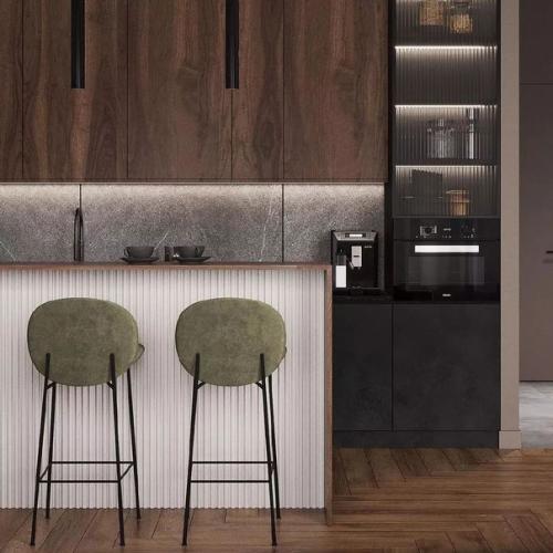 Стильная кухня - гостиная. 05