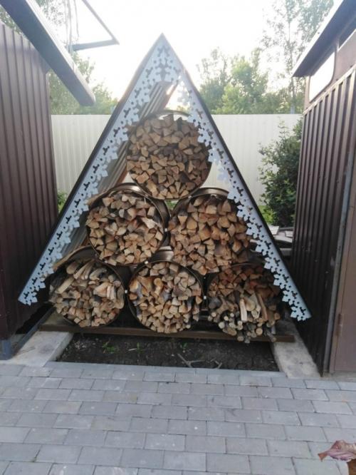 Как хранить дрова во дворе: удобные и красивые идеи. 04 Как хранить дрова во дворе: удобные и красивые идеи. 04