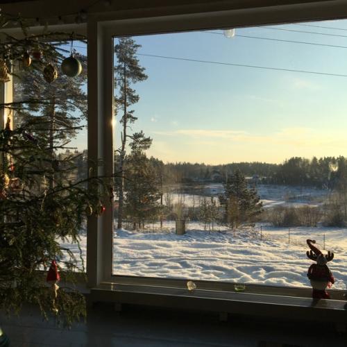 Новый год в старом фермерском финском доме 1900 года постройки. 06