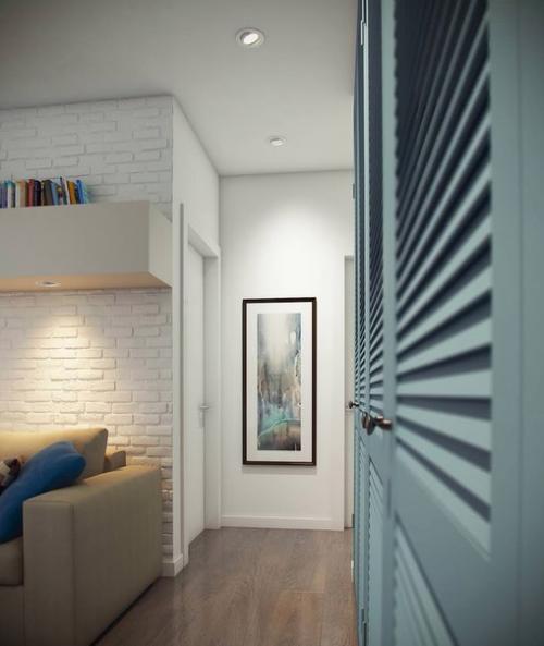 Современный дизайн двухкомнатной квартиры 52 метра для семьи с двумя детьми. 05