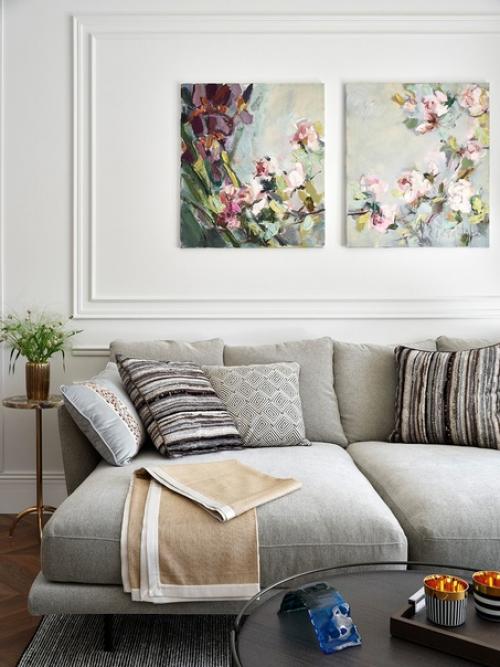 Реализованный интерьер светлой квартира, площадью 100 кв. 02