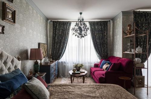 Интерьер квартиры - студии 42 кв. 04