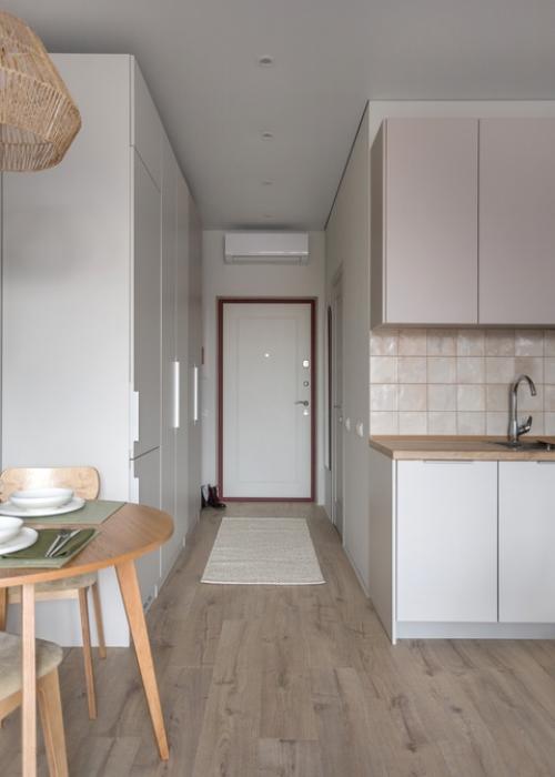 Интерьер компактной квартиры - студии 25, 4 кв. 05