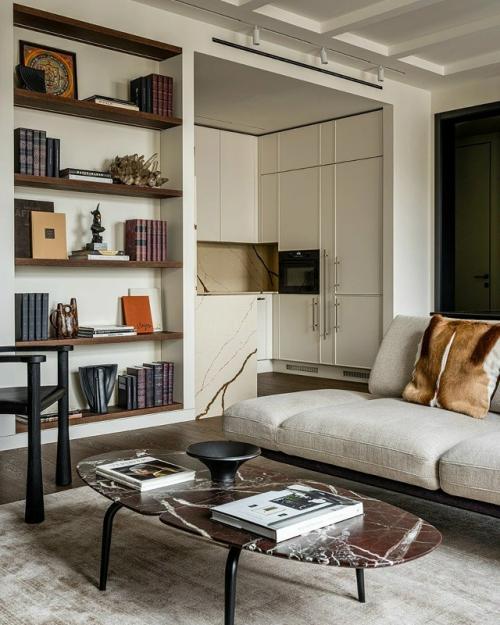 Реализованный интерьер квартиры, площадью 185 кв. 02