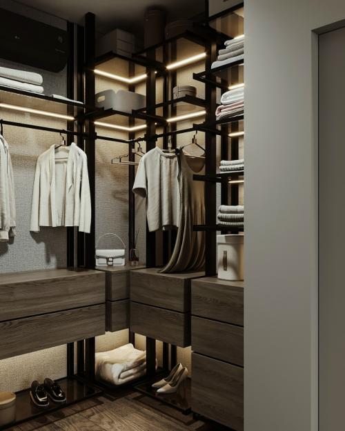 Дизайн проект спальни для молодой семьи. 07