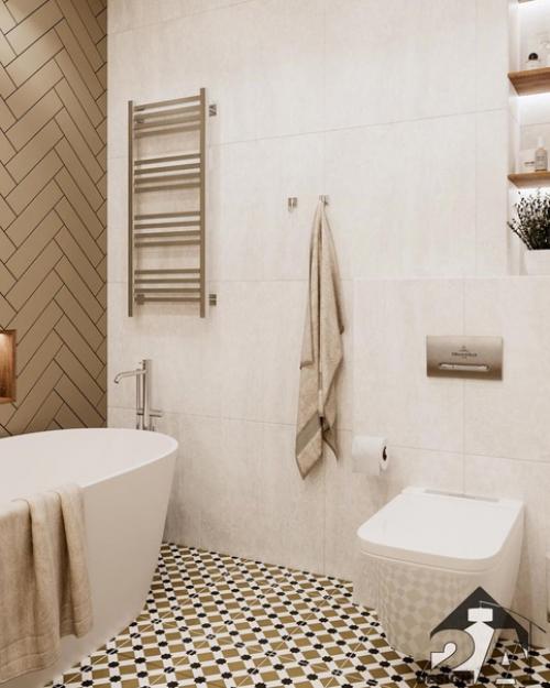 Дизайн - проект санузла от студии 2 а. 02