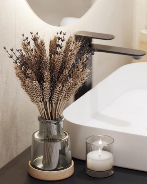 Лаконичный дизайн санузла при мастер - спальне. 05