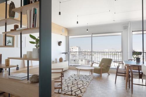 Простой и лаконичный дизайн интерьера кухни/гостиной на черноморском побережье. 07