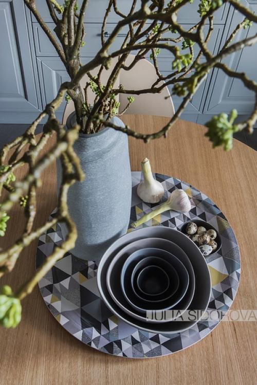 Расивая квартира в пpиглушенных тонaх в Mосквe. 07