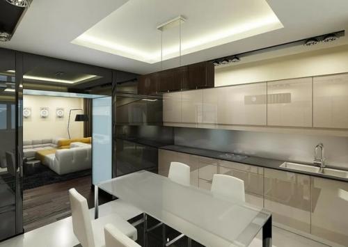 В России интерьеры хай - тек полюбили в 90-х, хотя сам стиль возник двадцатью годами раньше, и в архитектуре. 02