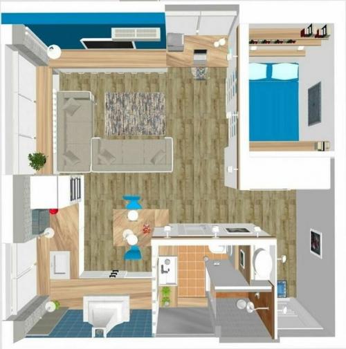 Стильный интерьер квартиры площадью всего 29 кв. 08