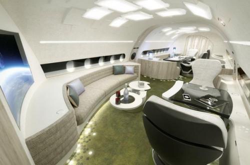 Мелодичный интерьер для бизнес - джета. 01