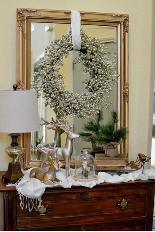 Куда повесить новогодний венок. 06