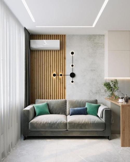 Современная однушка + планировка. 04