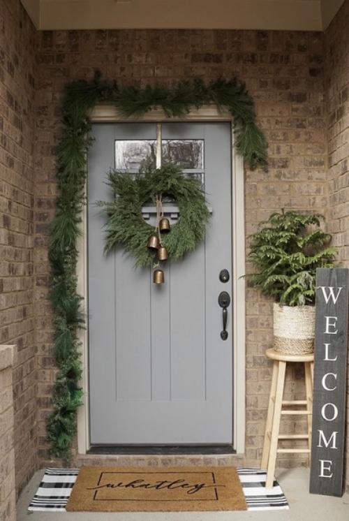 Куда повесить новогодний венок. 07