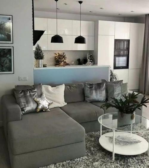 Современный интерьер. В спокойной цветовой гамме. 03