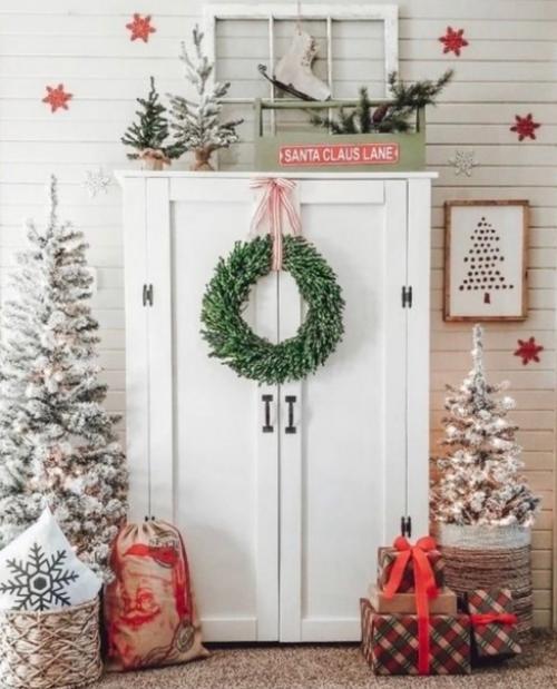 Куда повесить новогодний венок. 05